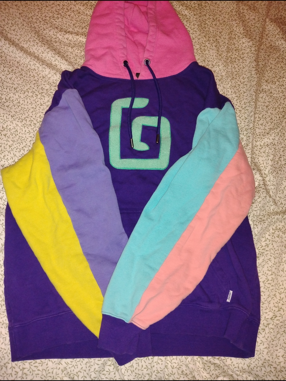 Karl Jacobs Colorblock Pullover Hoodie
